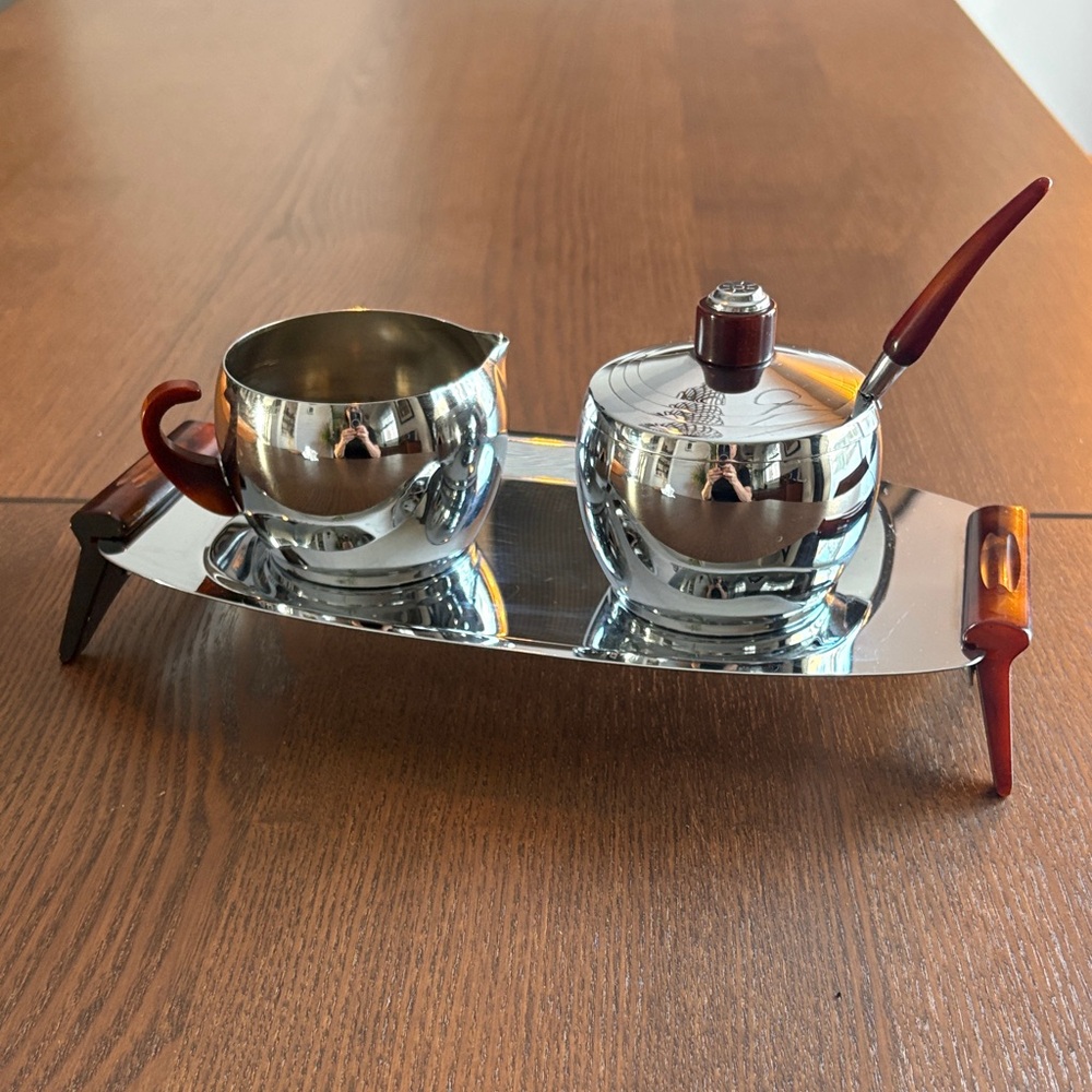 MCM Glo-Hill Gourmates - Vintage Chrome Tea Set